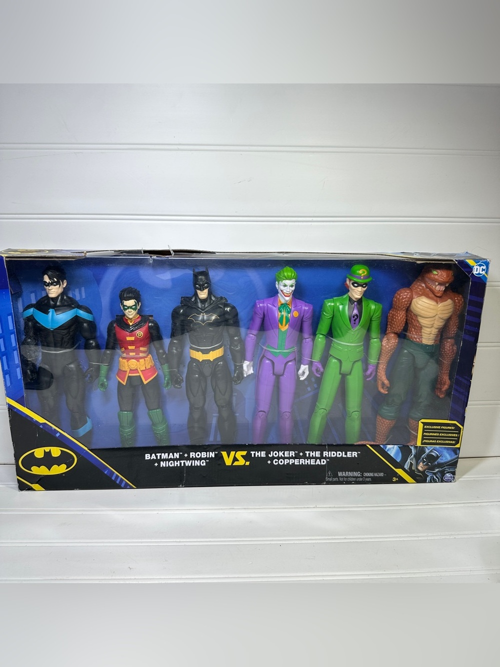 12" Batman Robin vs Joker Riddler DC Comics 6 Pack Figures NEW Spin Master 2023
